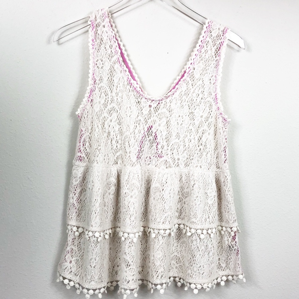 Free People | ‘Daydream’ Tiered Crochet Tank - Picture 2 of 8